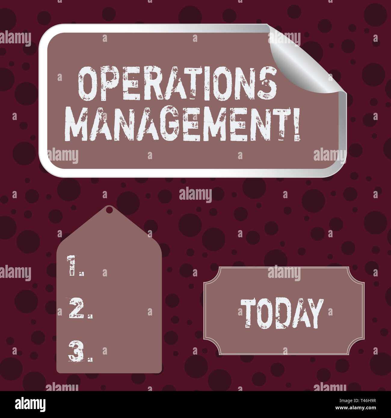 Operations Visuals Lettering Conceptual hand writing showing Operations Management. Concept meaning ...