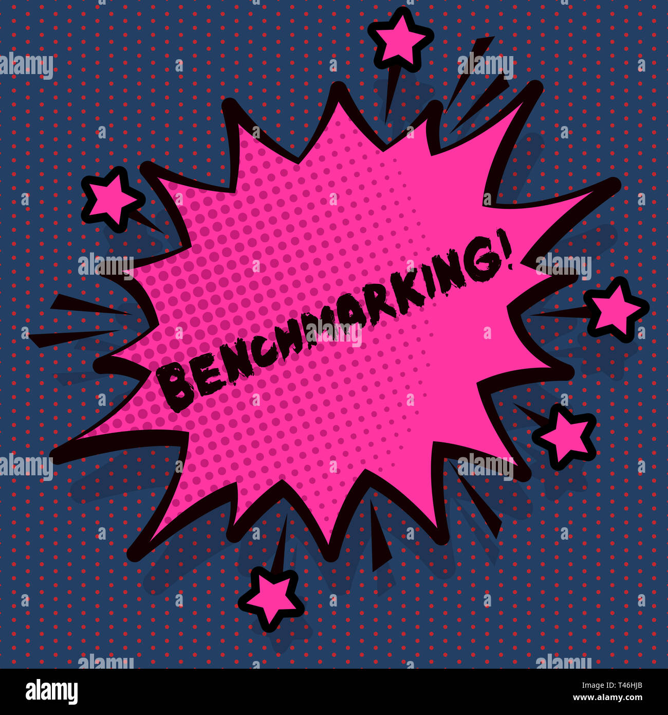 Conceptual Hand Writing Showing Benchmarking Concept Meaning