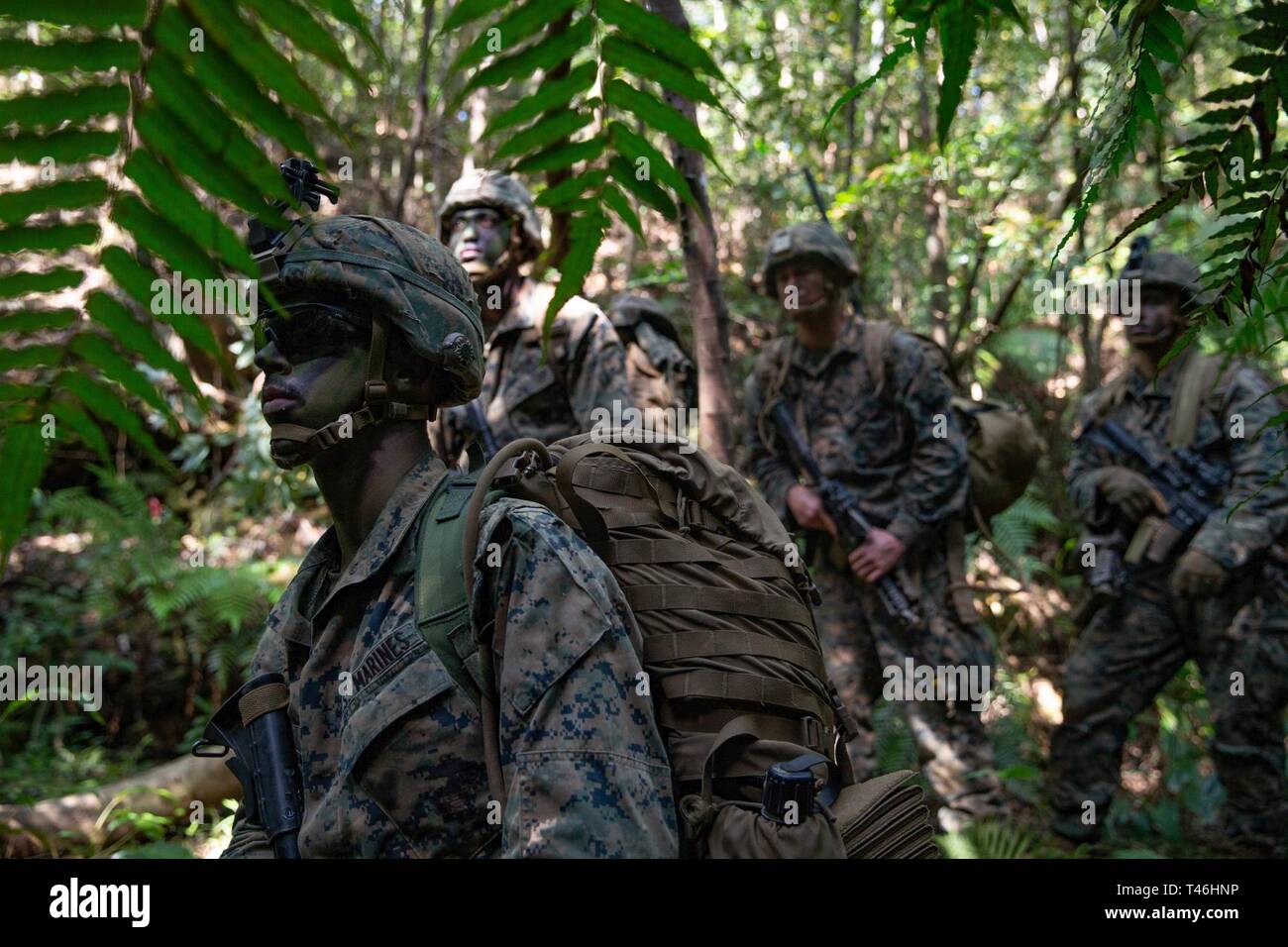 Us Marines With 3rd Battalion 6th Marine Regiment Currently Assigned To 3rd Marine Division
