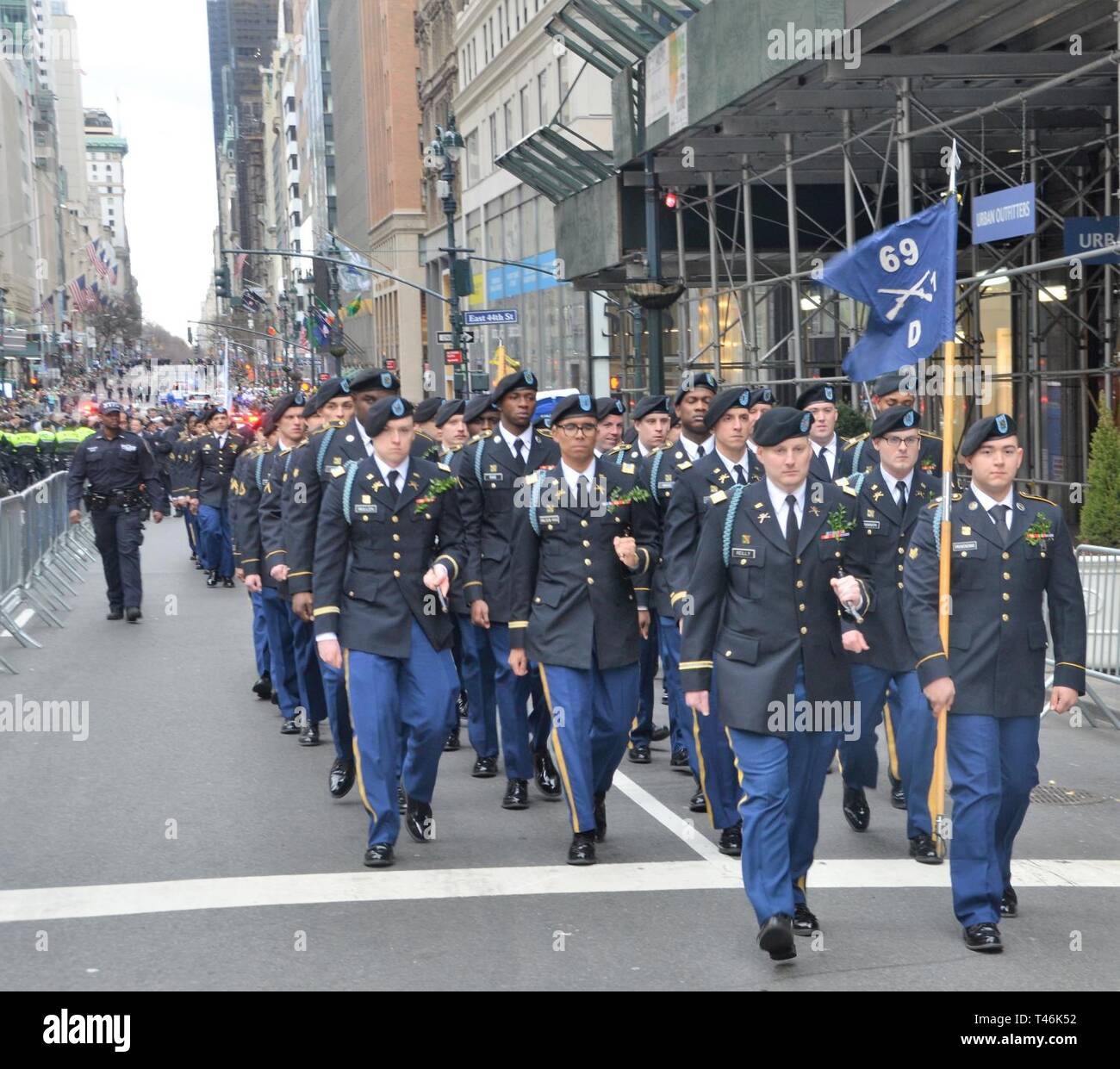 Soldiers of the 1st Battalion 69th Infantry and the 42nd Infantry Division Band led the parade up 5th Avenue. ( DMNA Stock Photo