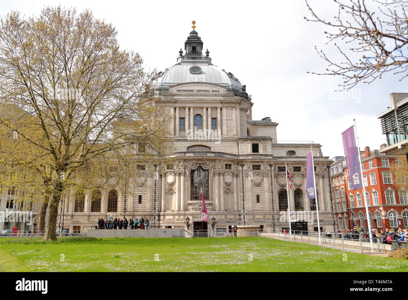 Methodist Central Hall, City of Westminster, London, UK Stock Photo