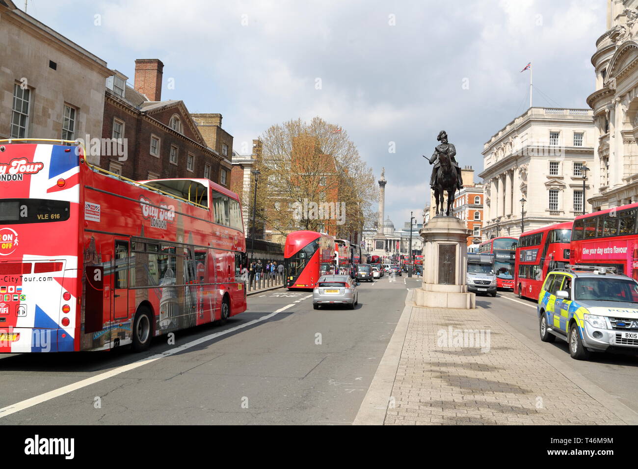 Whitehall, City of Westminster, London, UK Stock Photo