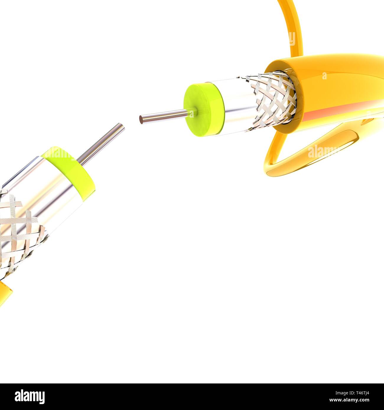 Cables for high tech connect Stock Photo - Alamy