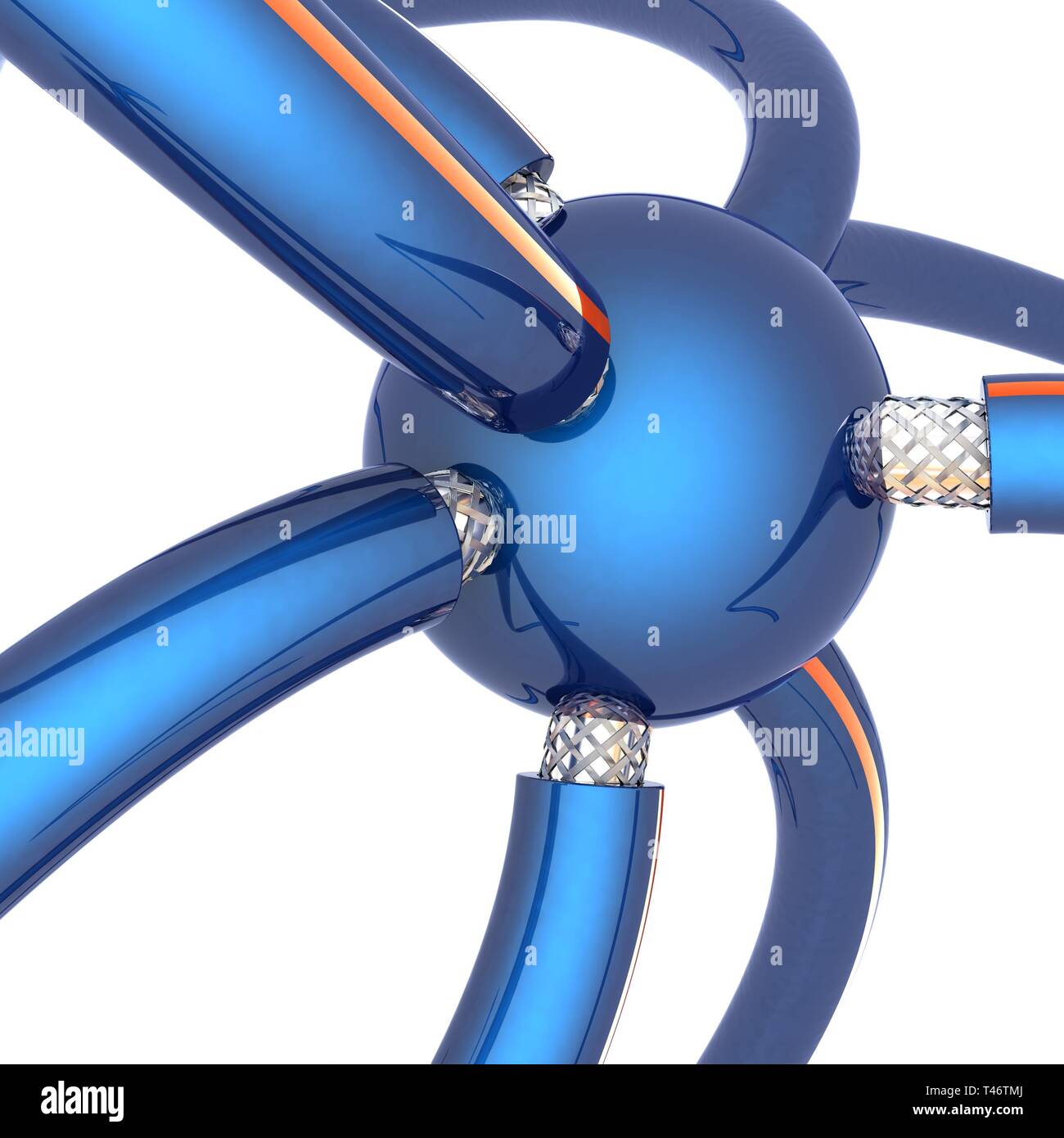 Cables for high tech connect Stock Photo - Alamy