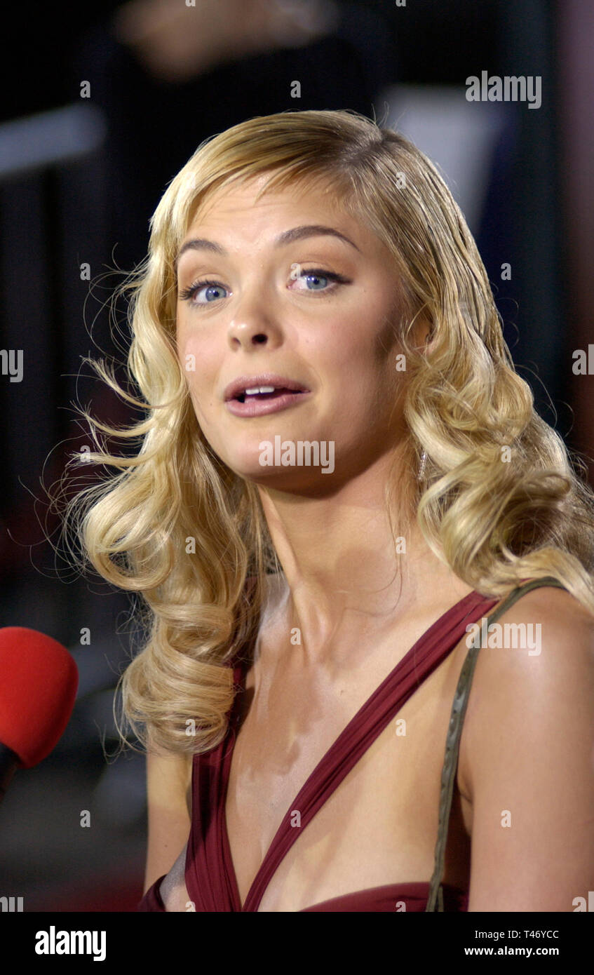 Los Angeles Ca April 09 03 Actress Jaime King At The World Premiere In Hollywood Of Her New Movie Bulletproof Monk Stock Photo Alamy