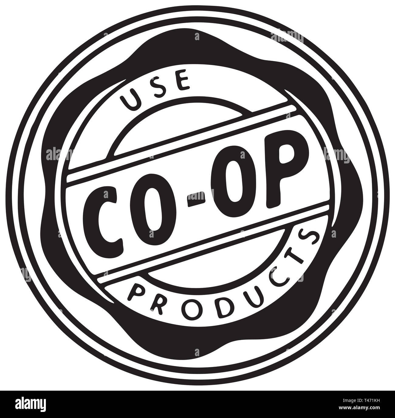 Use Coop Products Stock Photo