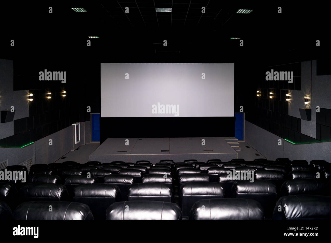 The Interior Of A Modern Cinema Hall For Watching Movie