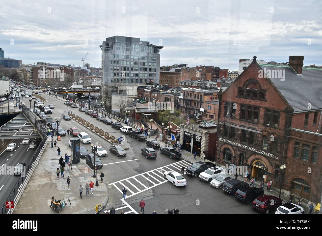 The Boston Back Bay skyline as seen from atop Hynes Convention Center, Boston, Massachusetts