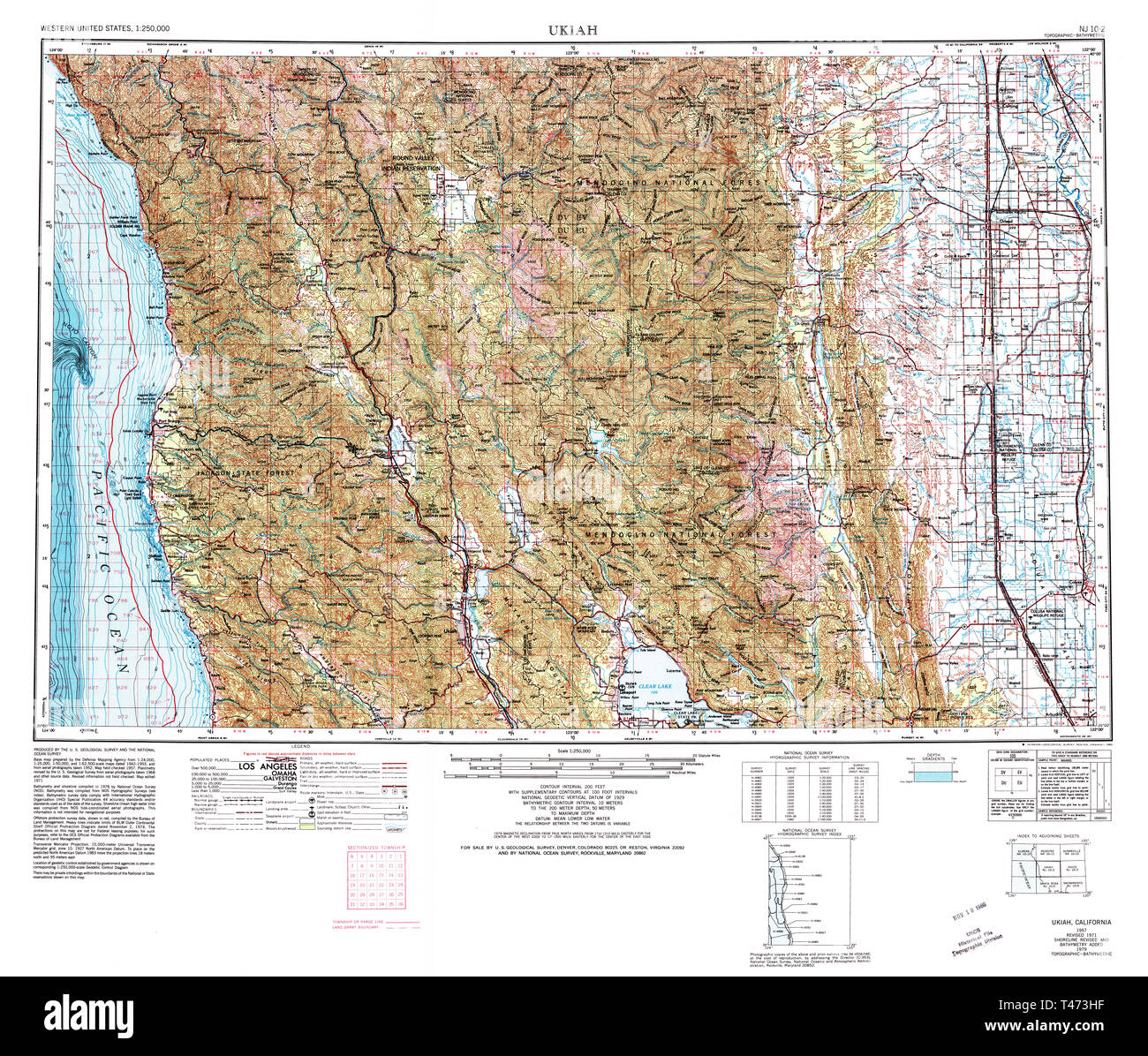 Ukiah map Cut Out Stock Images & Pictures Alamy