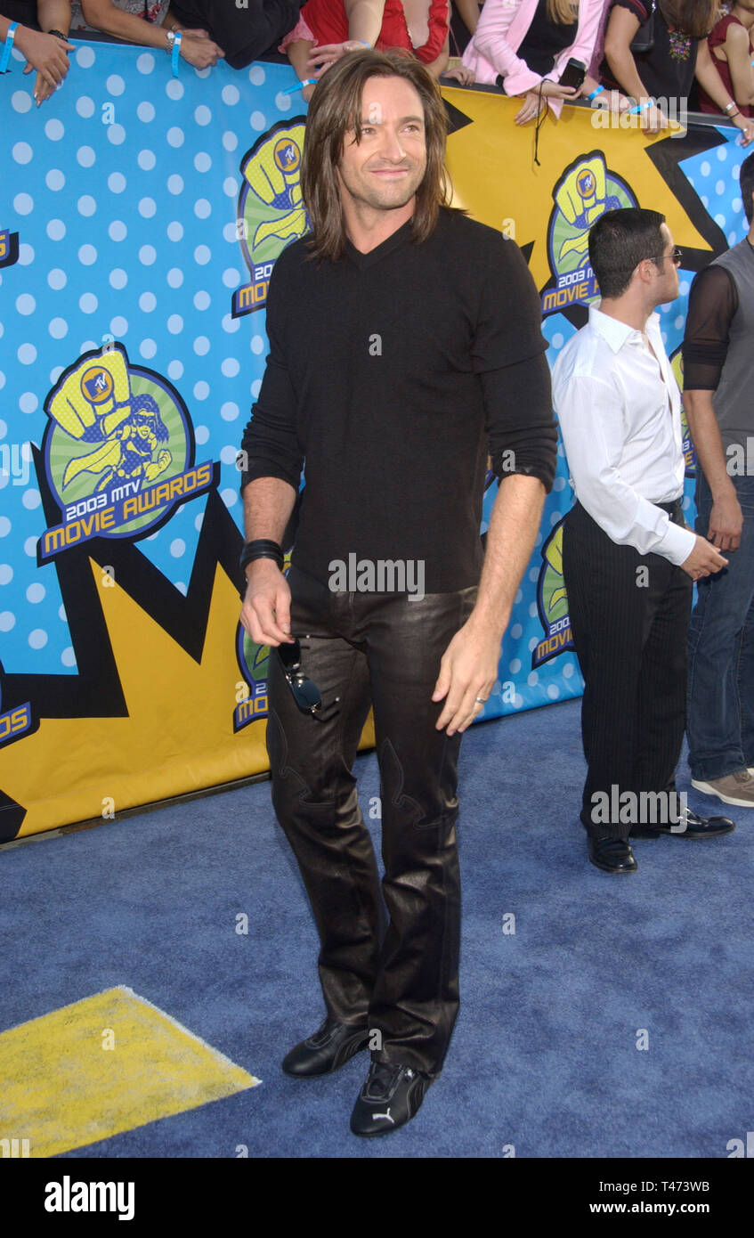 LOS ANGELES, CA. May 31, 2003: HUGH JACKMAN at the 2003 MTV Movie ...