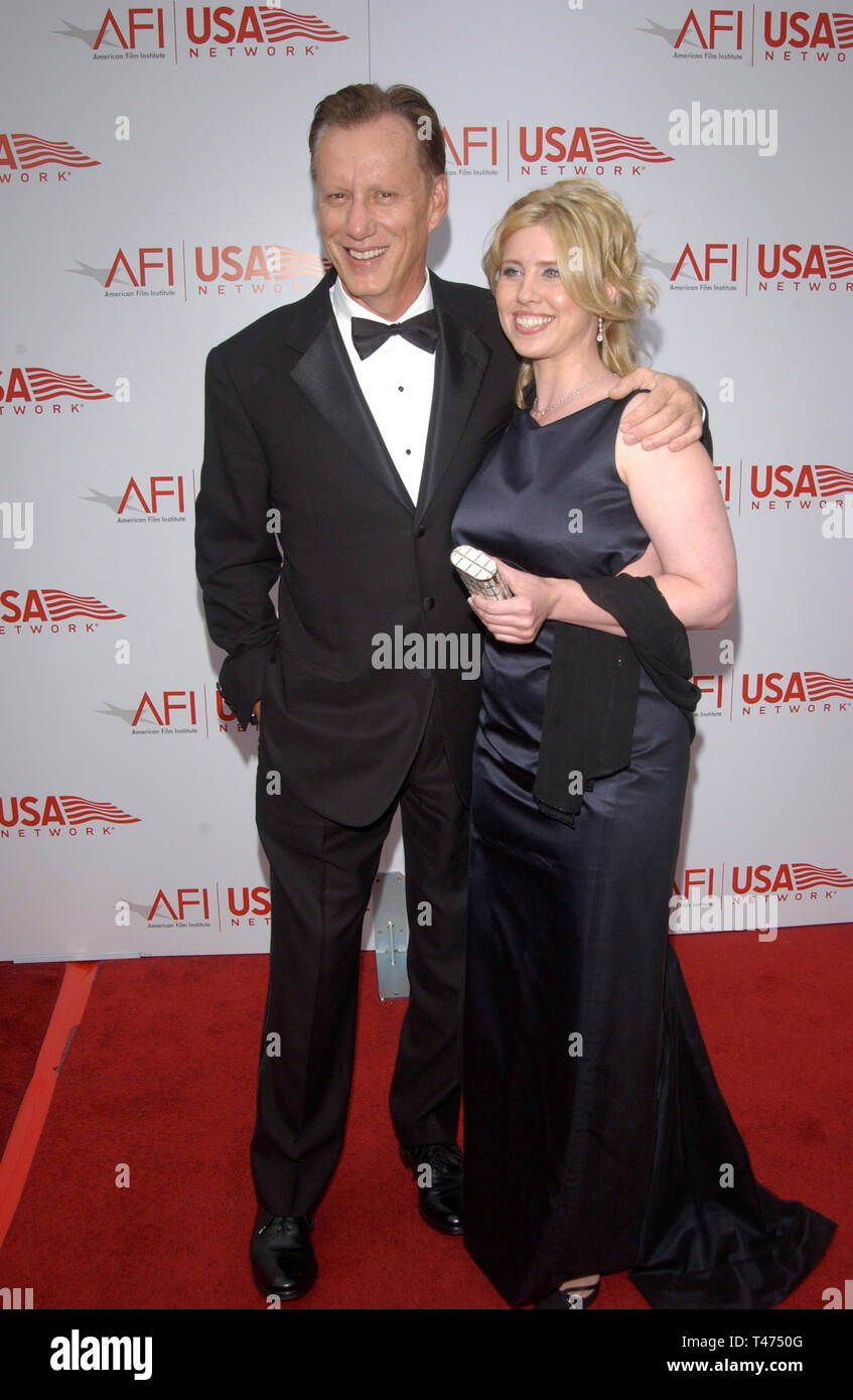LOS ANGELES, CA. June 12, 2003: Actor JAMES WOODS & girlfriend DAWN at the AFI Life Achievement Award Gala, in Hollywood, honoring Robert De Niro. Stock Photo