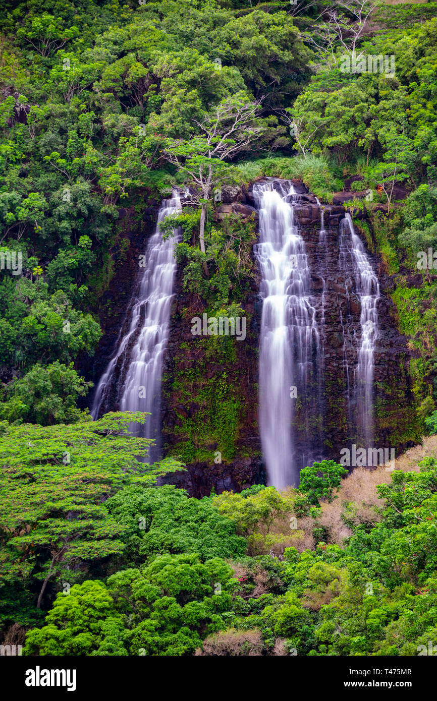 Opaeka'a Falls, Kauai, Hawaii Stock Photo