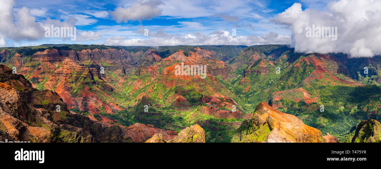 Waimea Canyon, Kauai, Hawaii Stock Photo