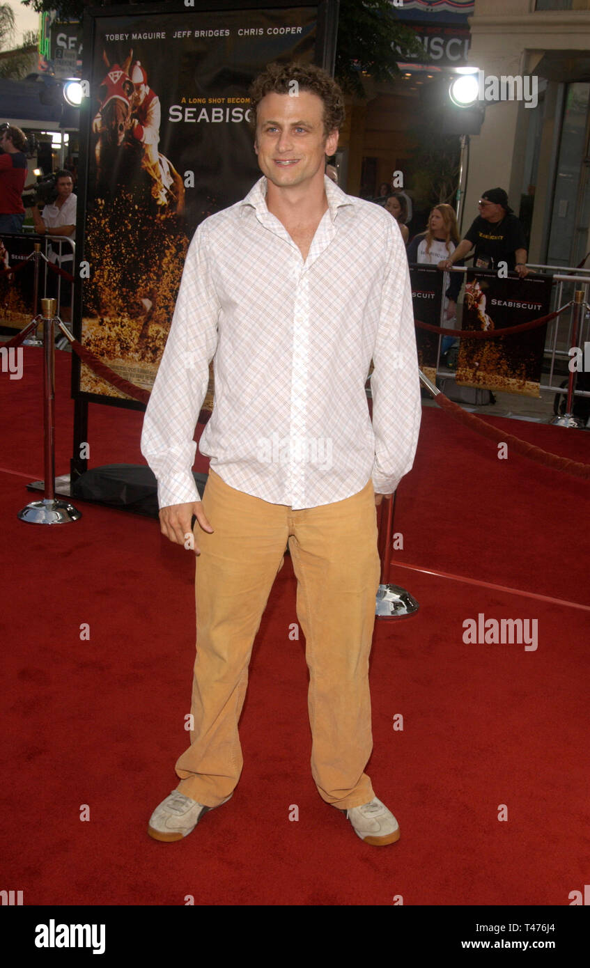 LOS ANGELES, CA. July 22, 2003: Actor DAVID MOSCOW at the world premiere, in Los Angeles, of Seabiscuit. Stock Photo