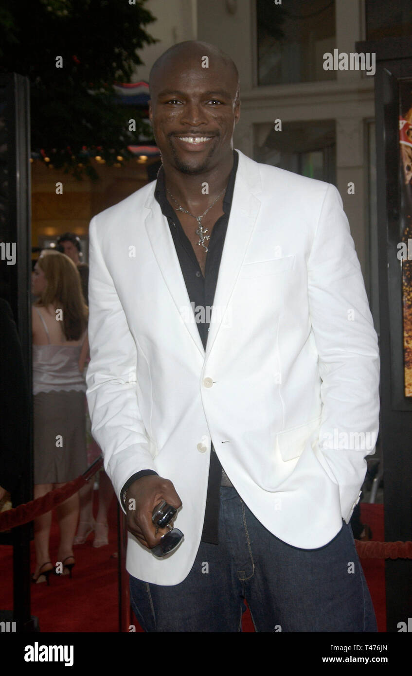 LOS ANGELES, CA. July 22, 2003: Singer SEAL at the world premiere, in Los Angeles, of Seabiscuit. Stock Photo