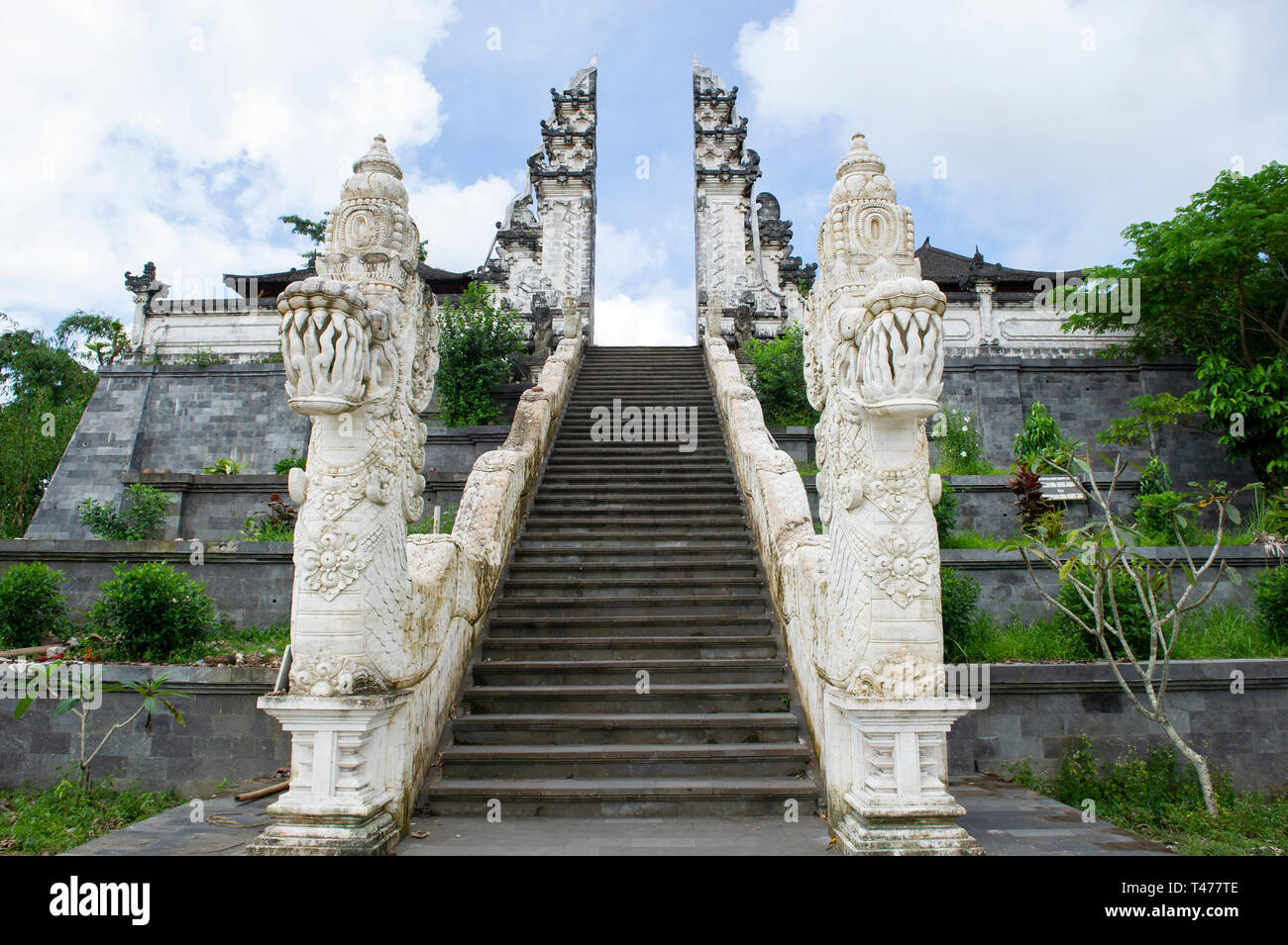 The Gates Of Heaven. A popular tourist attraction at Pura Penataran Agung Lempuyang (Lempuyang Temple) in Bali, Indonesia Stock Photo