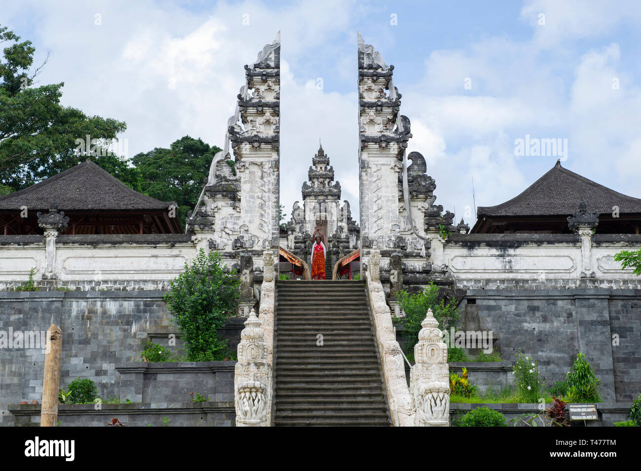 The Gates Of Heaven. A popular tourist attraction at Pura Penataran Agung Lempuyang (Lempuyang Temple) in Bali, Indonesia Stock Photo