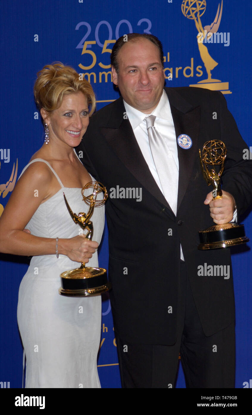 LOS ANGELES, CA. September 21, 2003: JAMES GANDOLFINI & EDIE FALCO at