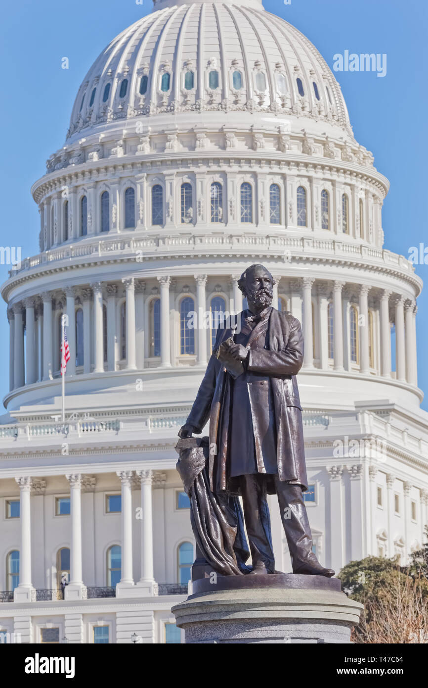 James Garfield monument in Washington DC USA Stock Photo