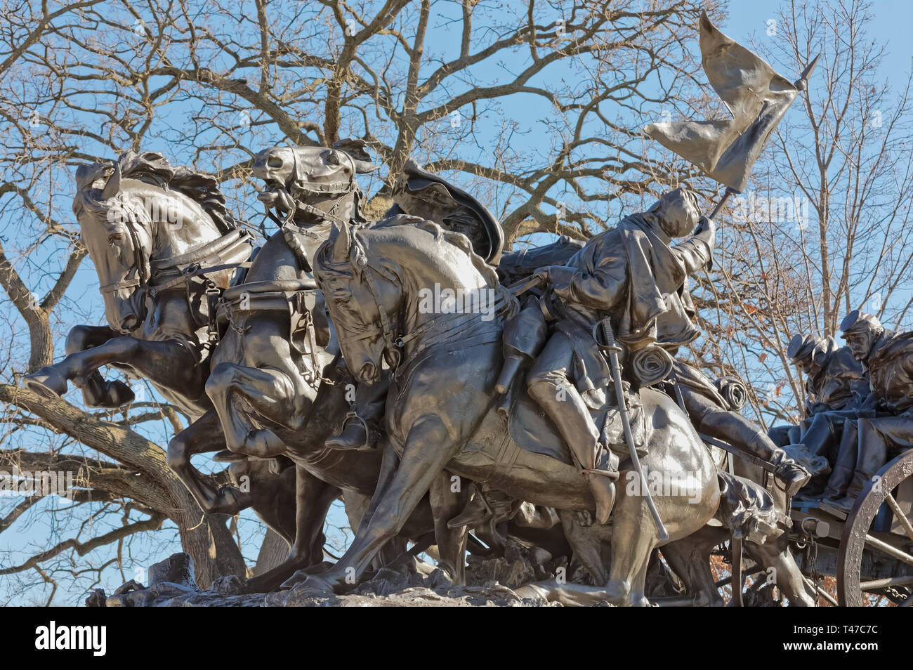 Ulysses S. Grant Civil war monument in Washington DC Stock Photo