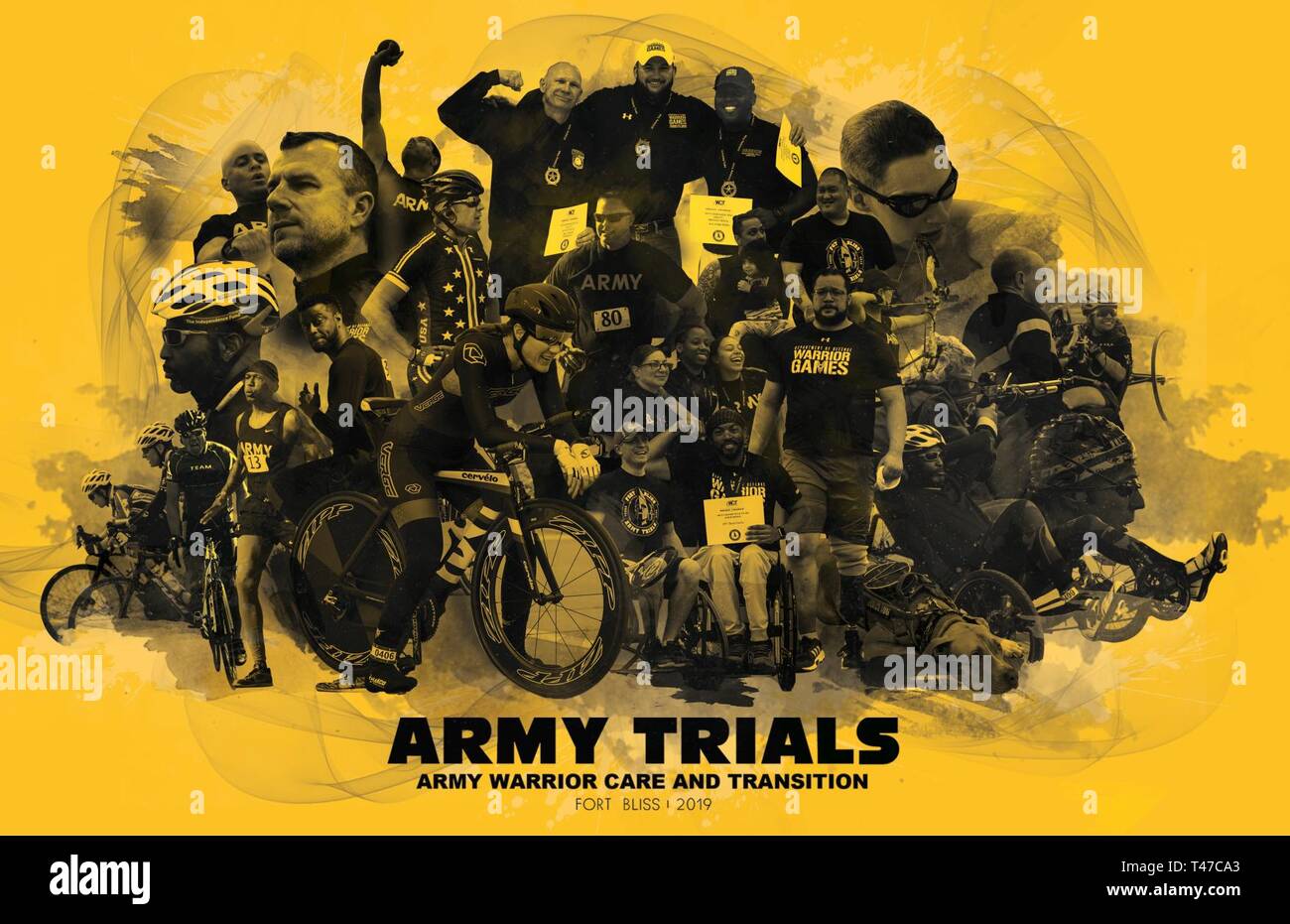 FORT BLISS, Texas – Over 80 wounded, ill and injured Soldiers and veterans came to Fort Bliss, Texas, to compete for a spot on Team Army for this year’s 2019 Department of Defense Warrior Games. After 10 days of intense competition in 14 different sports, the 2019 Army Trials is coming to a close. Stock Photo