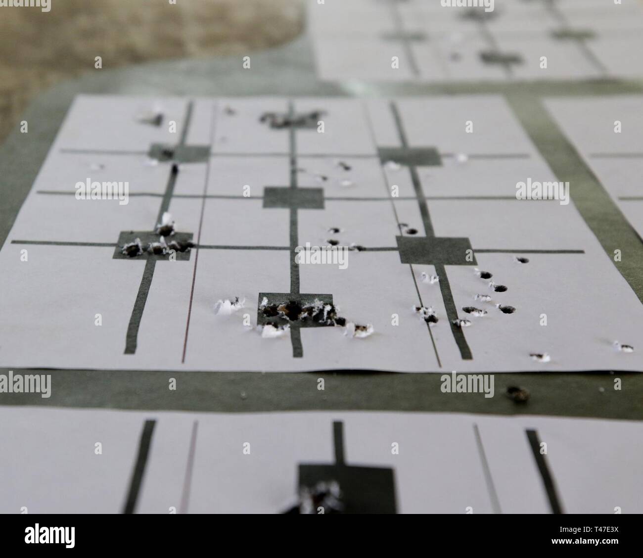 A target shows the accuracy of one competitor in the United States Army ...