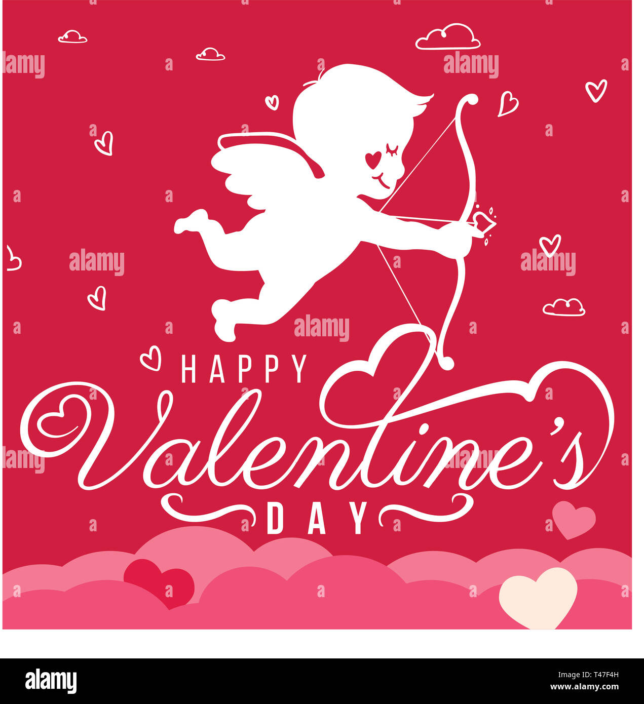 Vector graphic Illustration of Valentine day in February Stock Photo ...