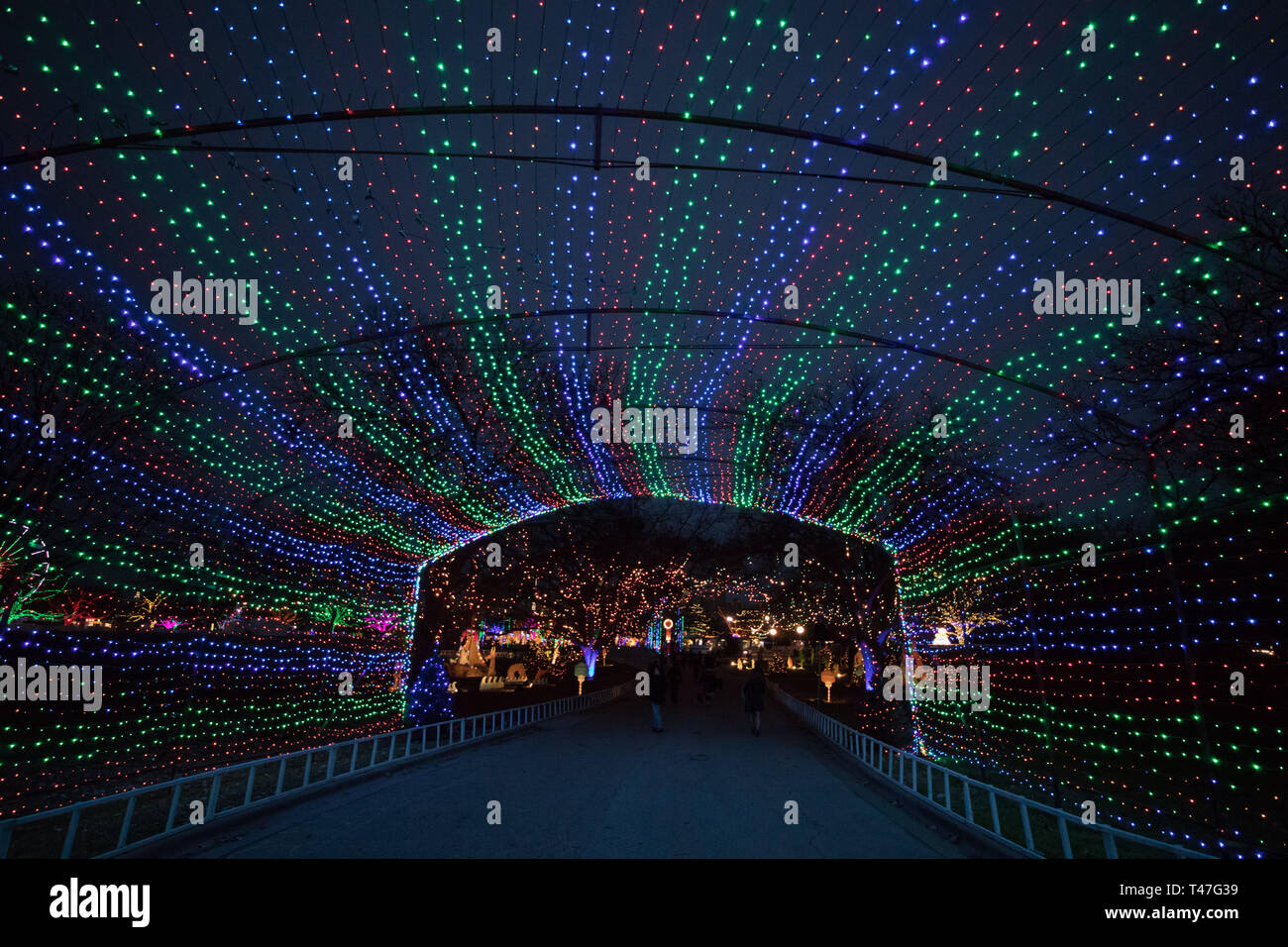 Trail of Lights in Austin, Texas Stock Photo Alamy