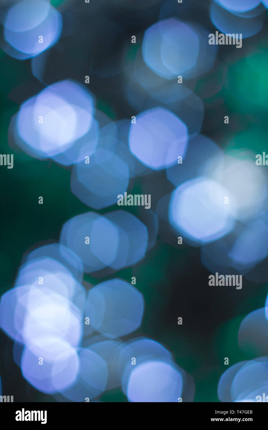 Abstract blue hexagon bokeh hi-res stock photography and images - Alamy