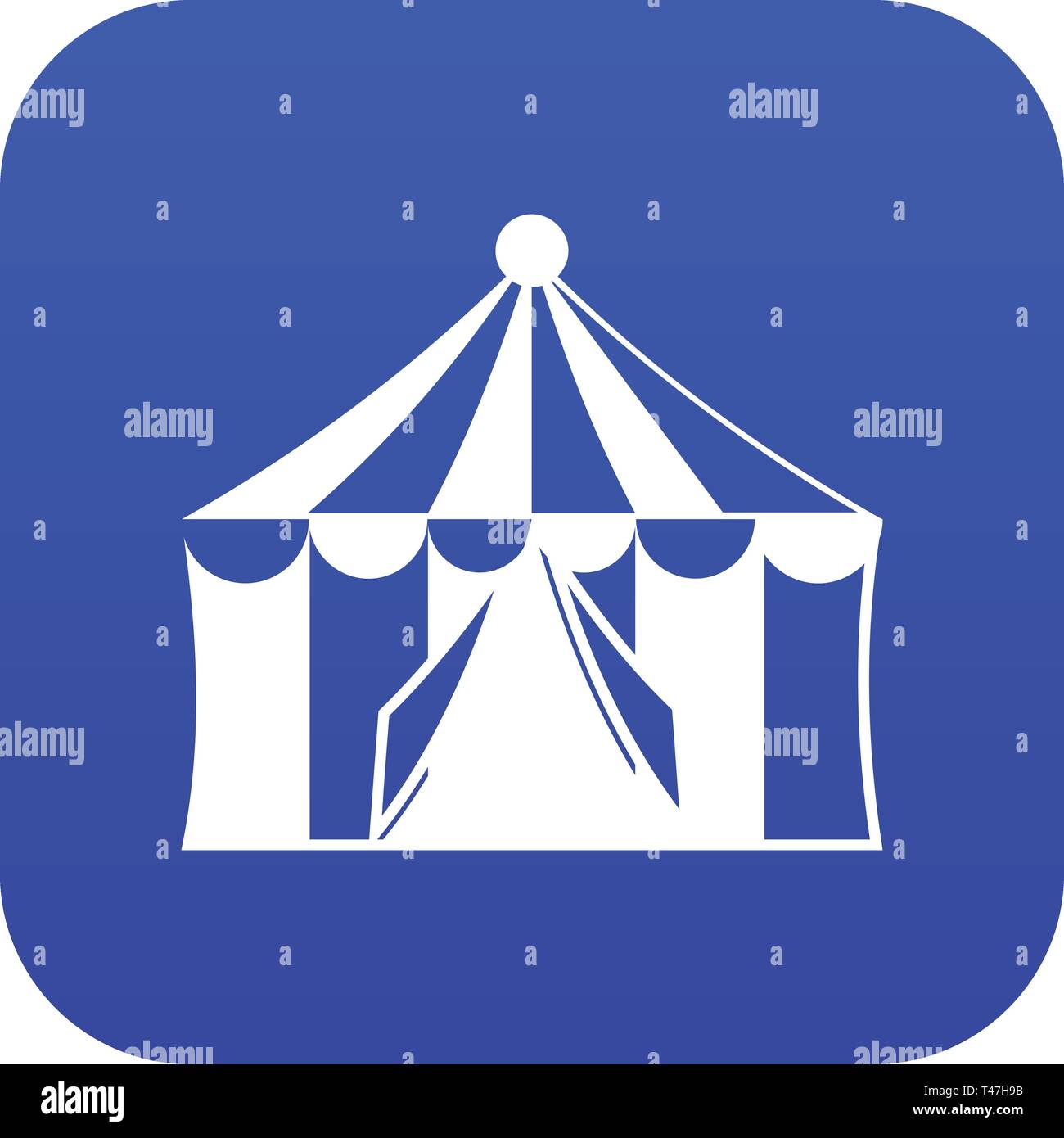 Circus tent icon digital blue Stock Vector Image & Art - Alamy