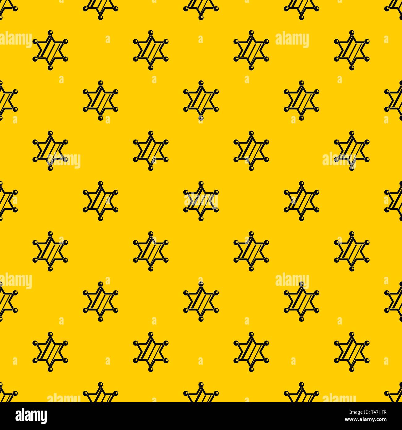 Sheriff star pattern vector Stock Vector Image & Art - Alamy