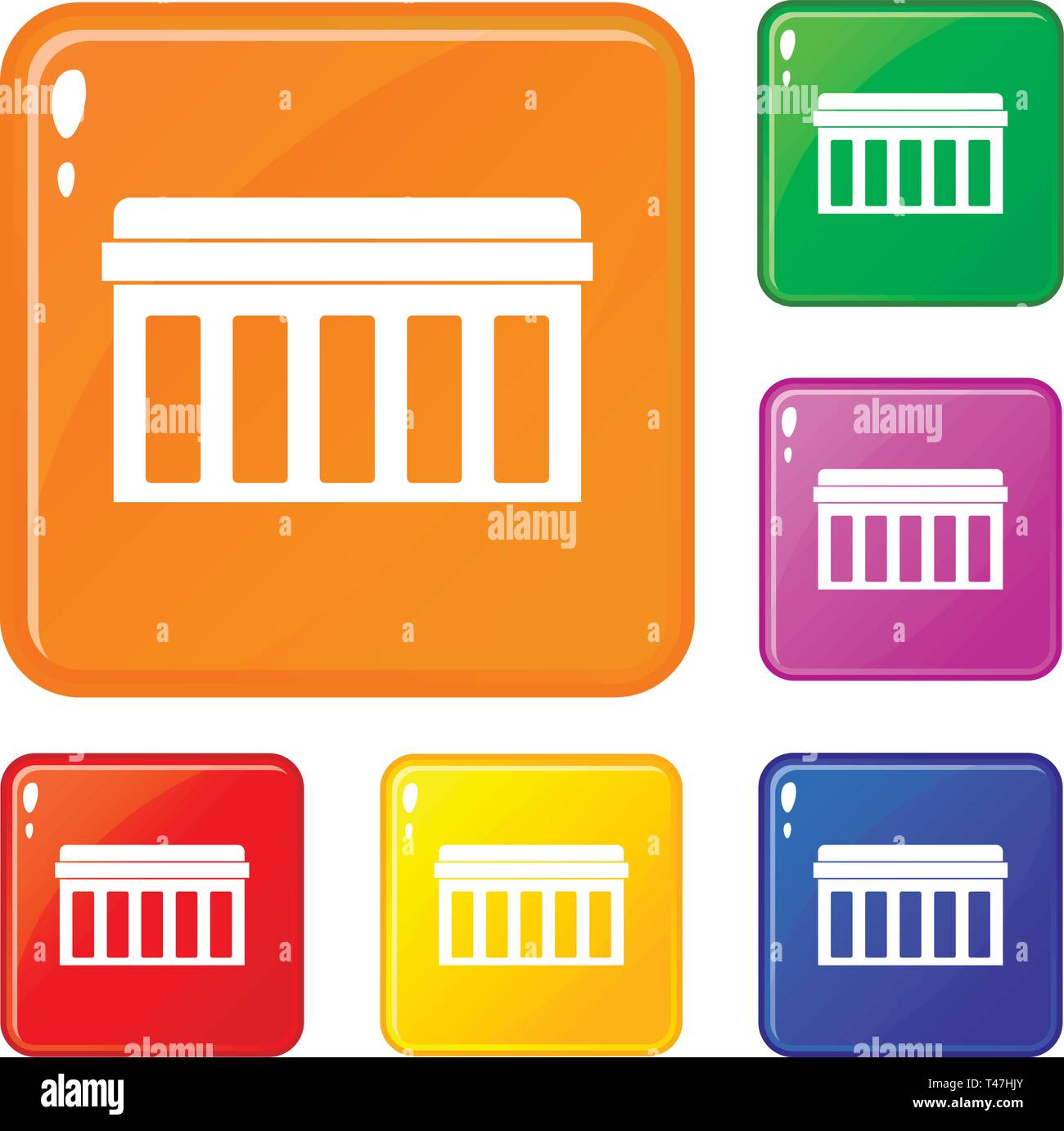 Circuit board, technology icons set vector color Stock Vector Image ...