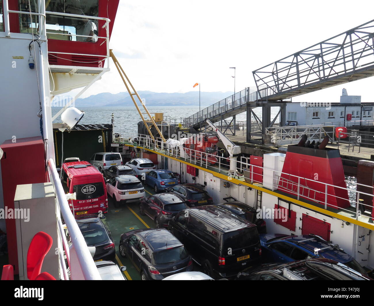 Scotland: ferry from Isle of Skye to Mallaig Stock Photo