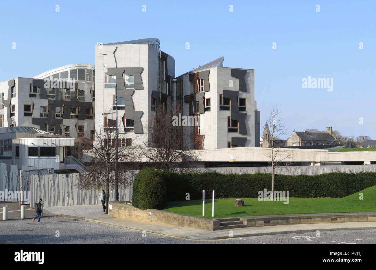 Scotland: Edinburgh, Scottish Parliament Building Stock Photo