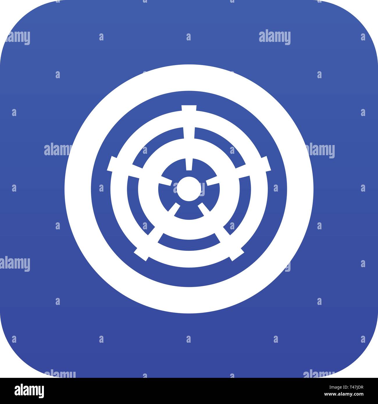 Car wheel icon digital blue Stock Vector Image & Art - Alamy
