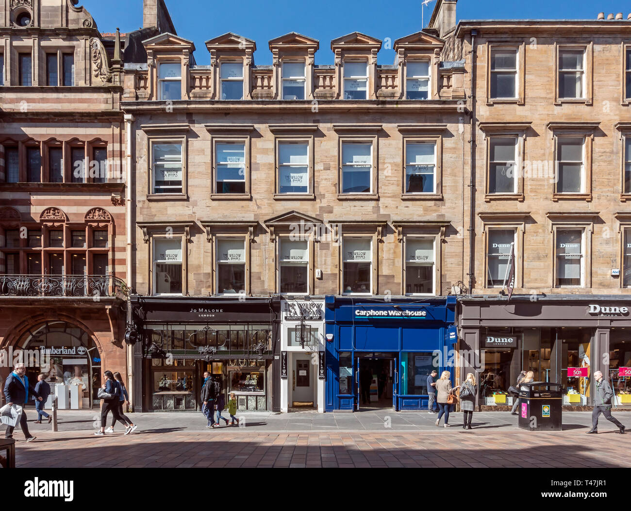 The Willow tea rooms in Buchanan Street Glasgow Scotland uk Stock Photo