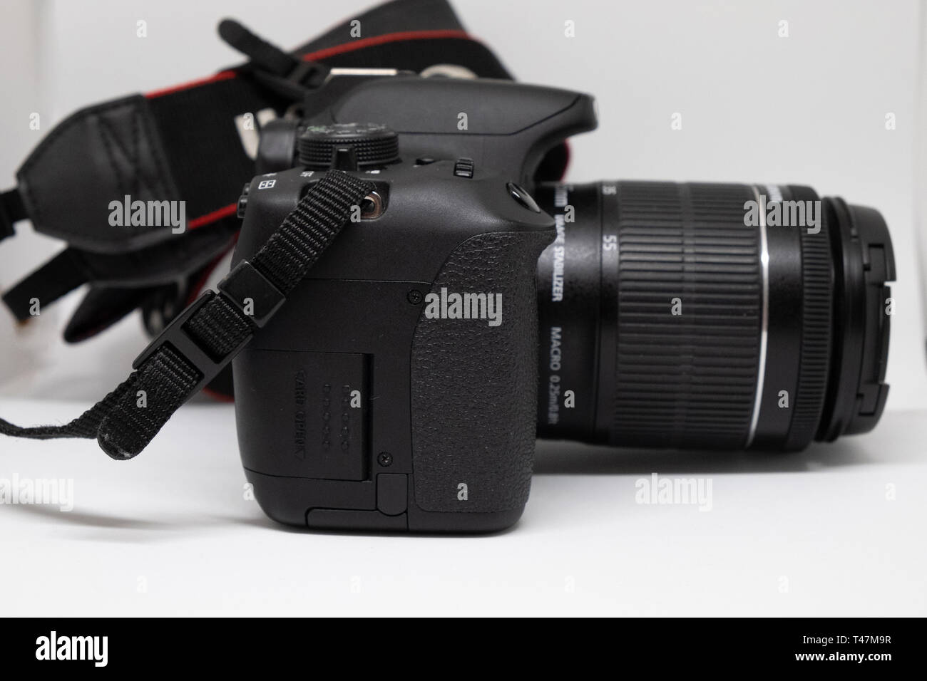 front view of a Canon EOS 700D slr camera isolated on white Stock Photo -  Alamy