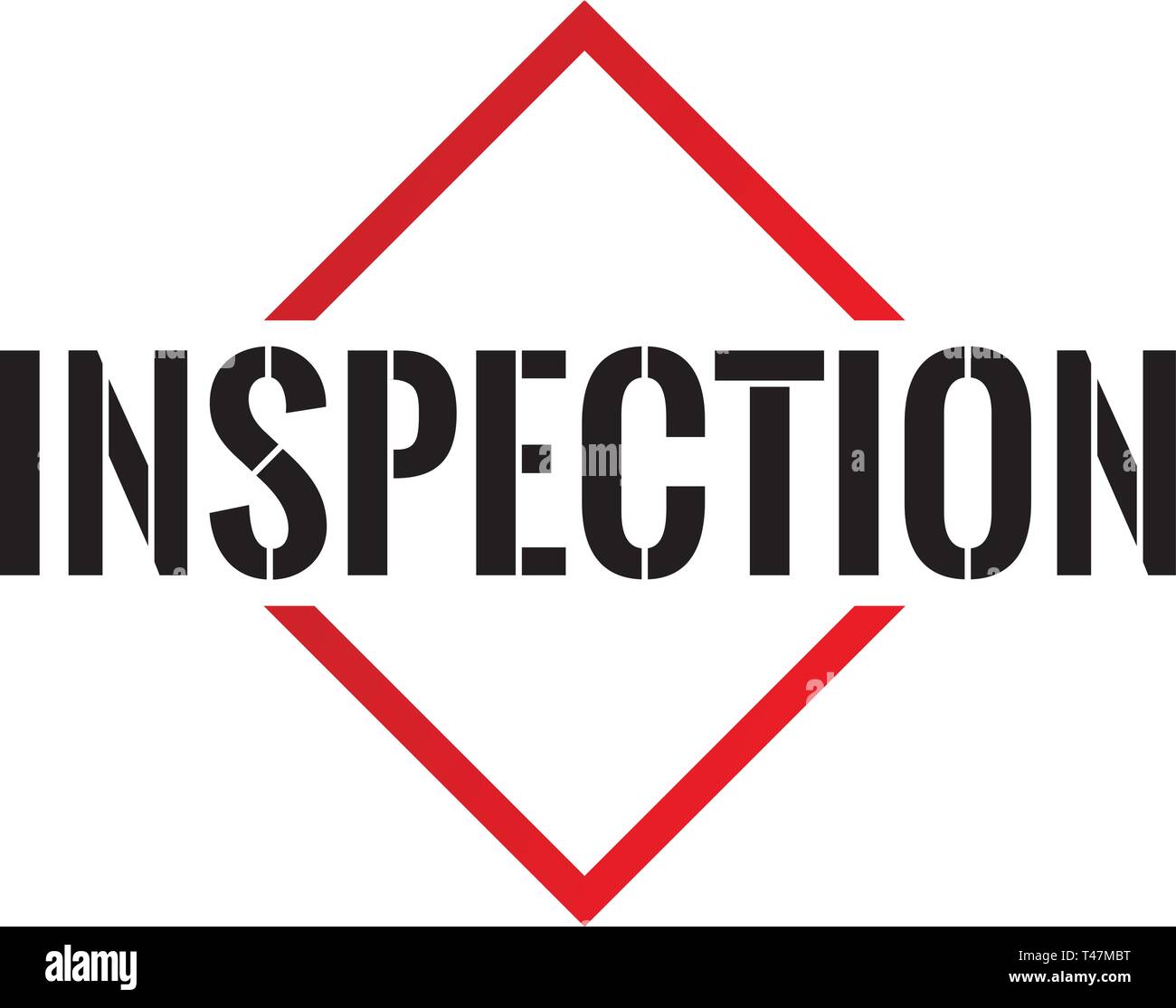 Triangle inspection or pyramid line art vector icon Stock Vector