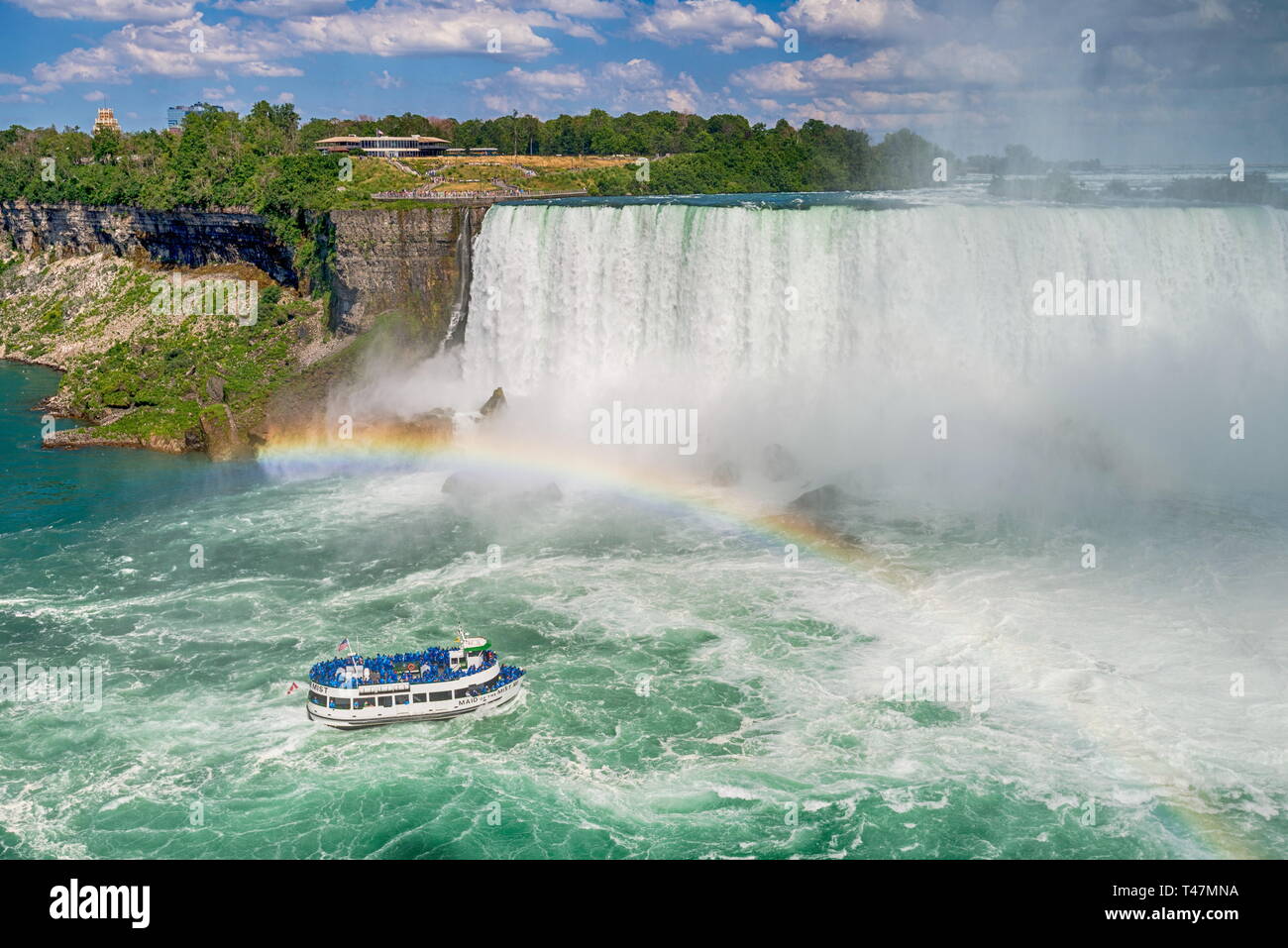 Famous waterfall, Niagara falls in Canada, Ontario Stock Photo Alamy