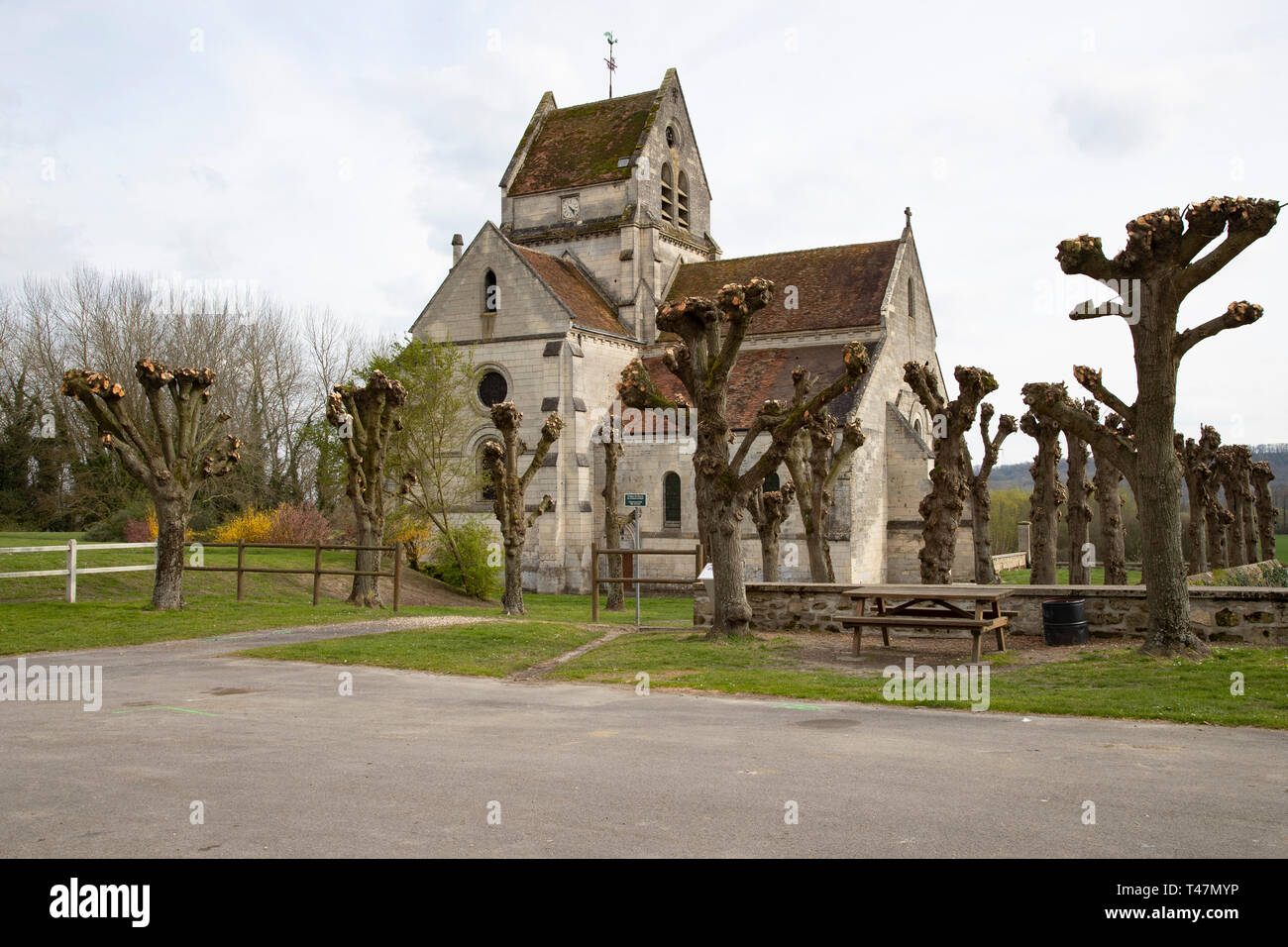 Soupir Catholic Church, Aisne, France Stock Photo