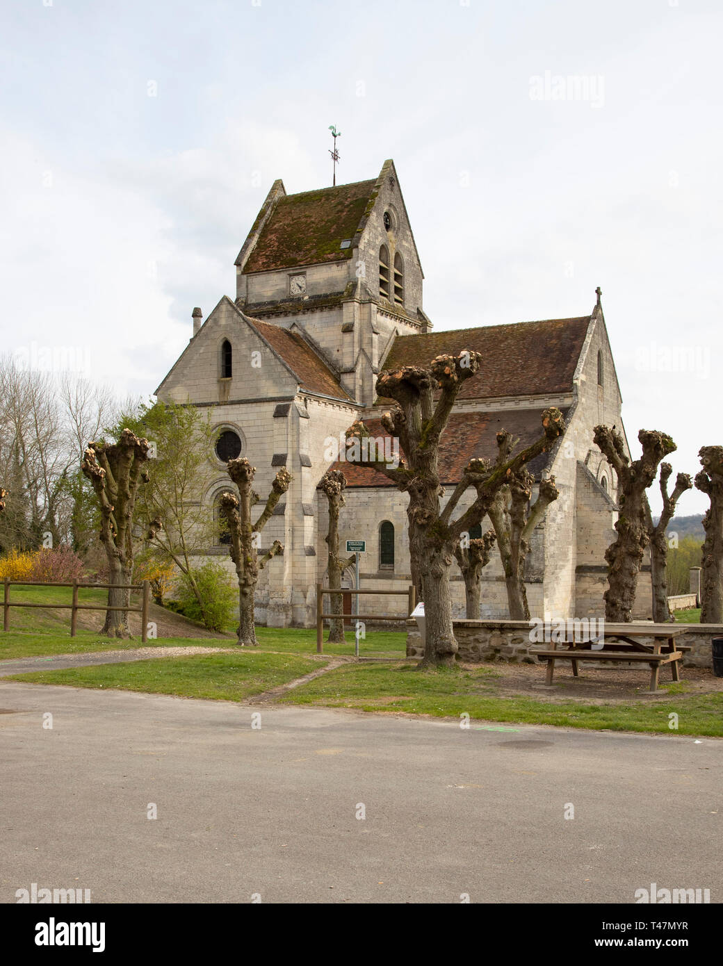 Soupir Catholic Church, Aisne, France Stock Photo