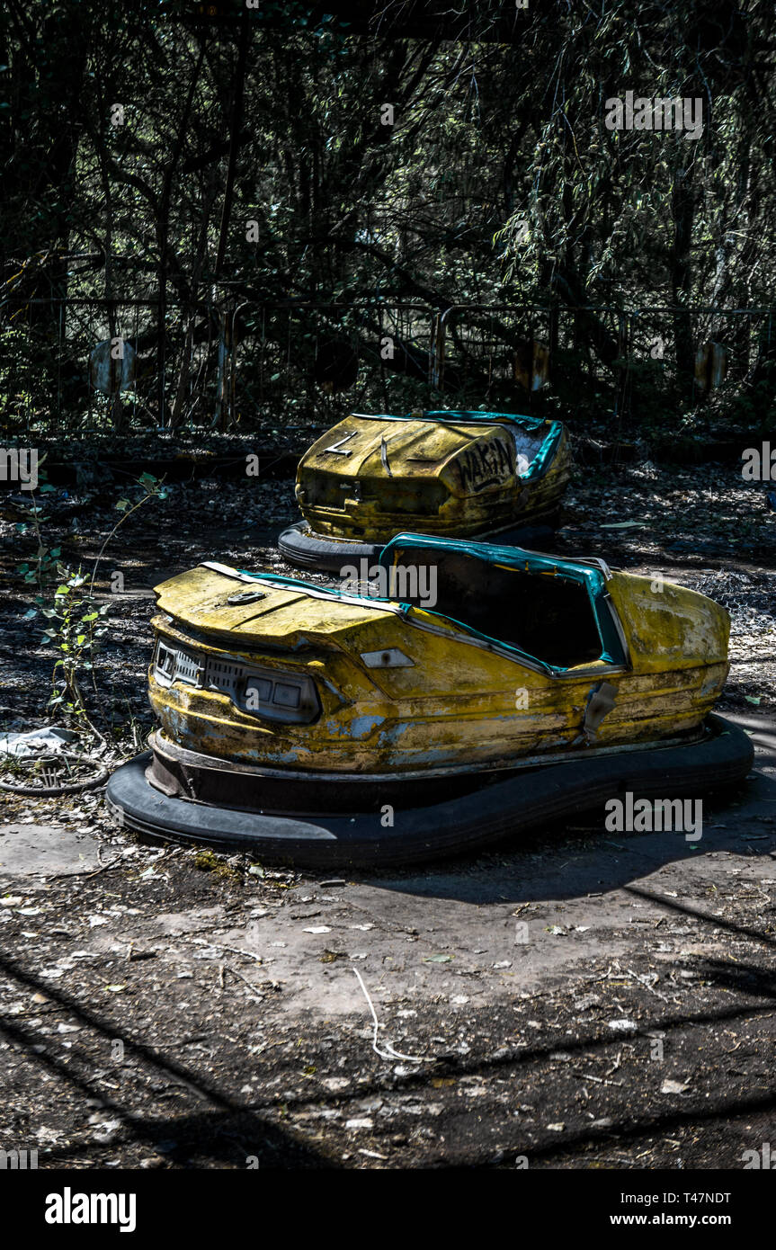 Radio cars, chernobyl Stock Photo