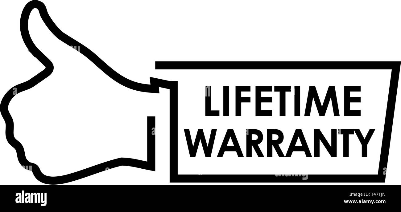 Lifetime warranty golden label on black background Vector Stock Vector Image & Art Alamy