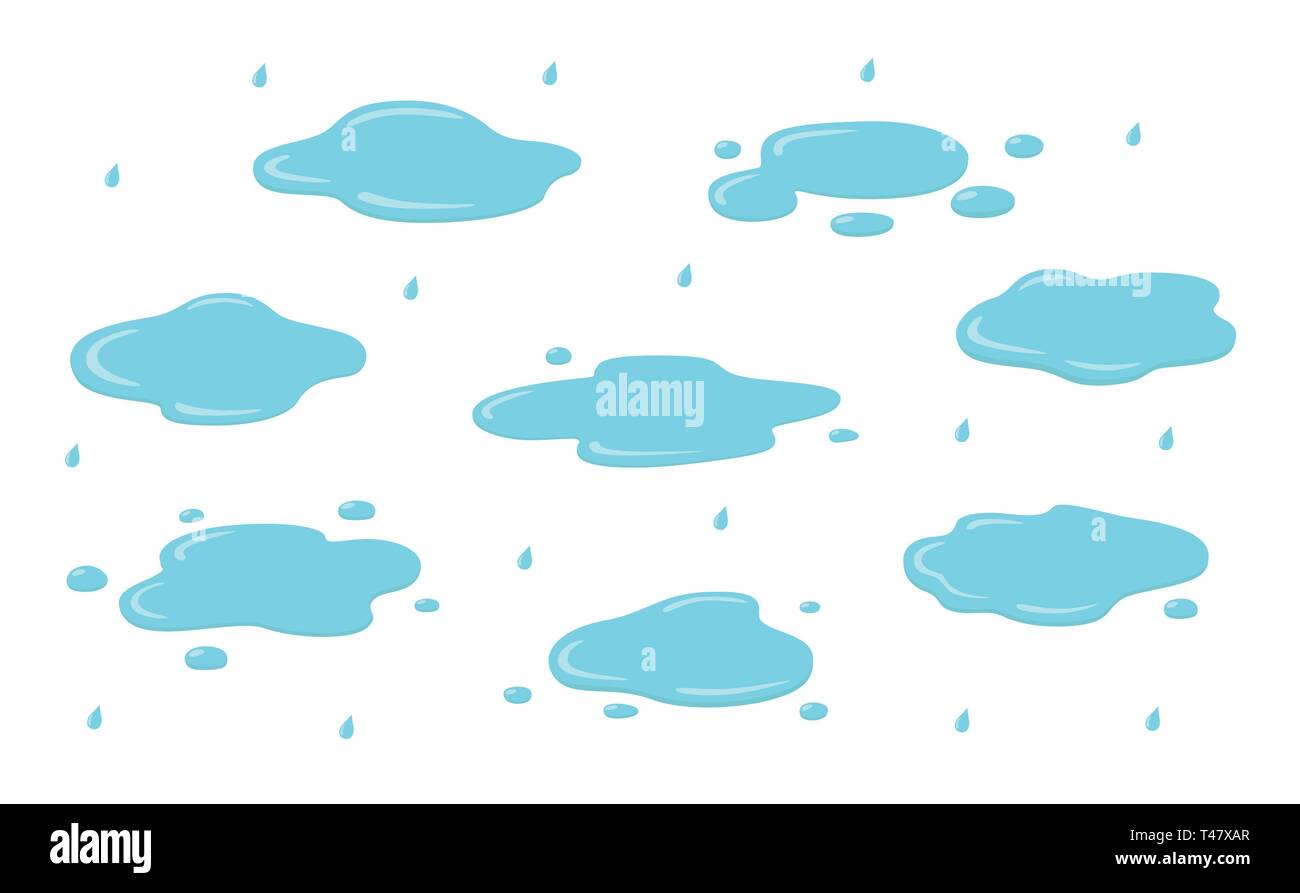 Water puddle isolated Stock Vector Images - Alamy