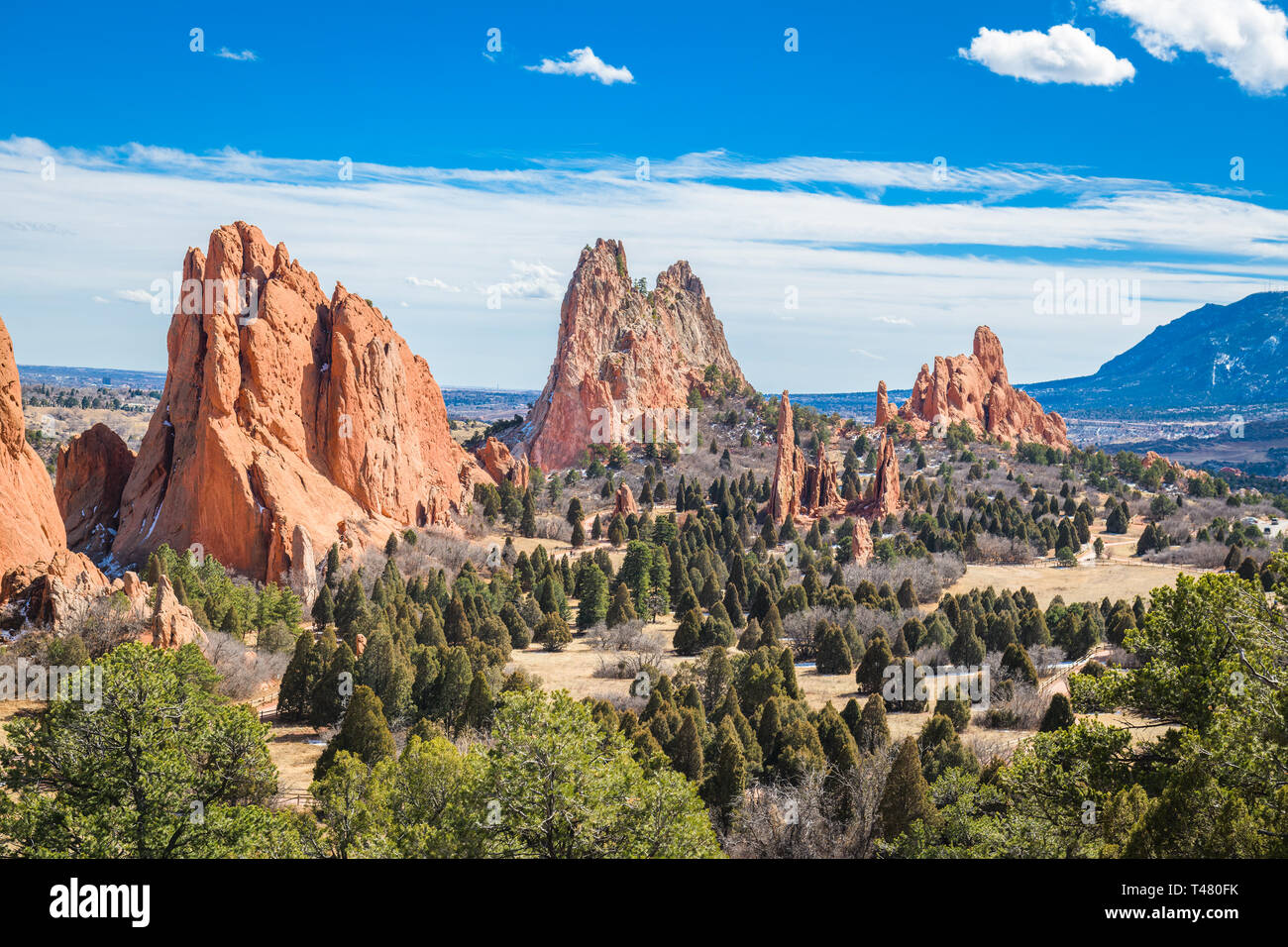 Garden of the Gods, Colorado Springs, Colorado, USA. Stock Photo