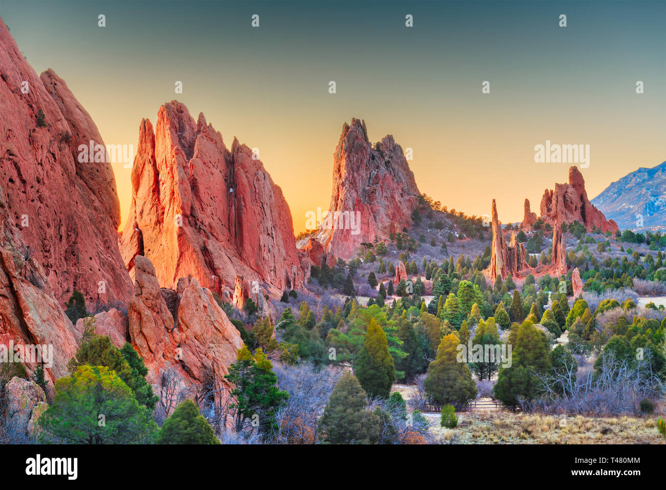 Garden of the Gods, Colorado Springs, Colorado, USA. Stock Photo