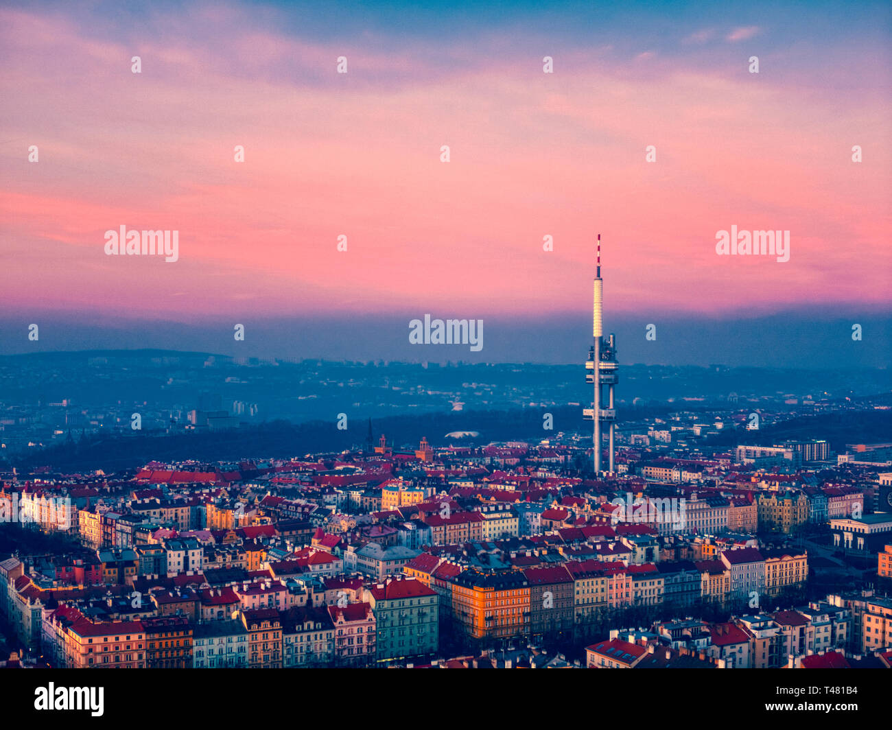 Prague tv tower hi-res stock photography and images - Alamy
