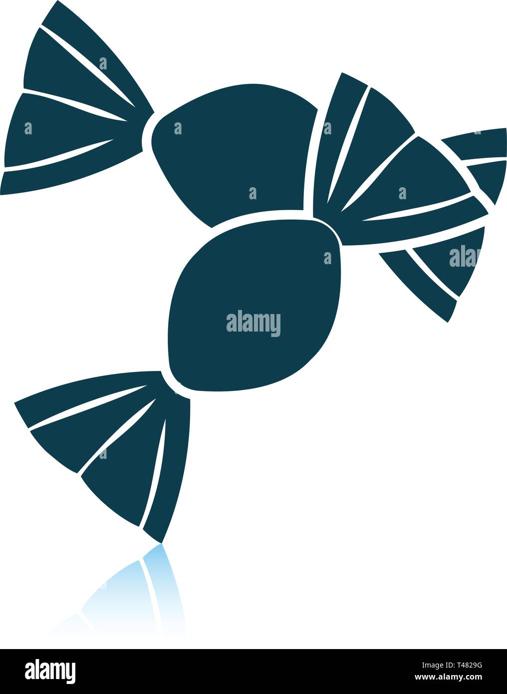 Candy icon. Shadow reflection design. Vector illustration Stock Vector ...