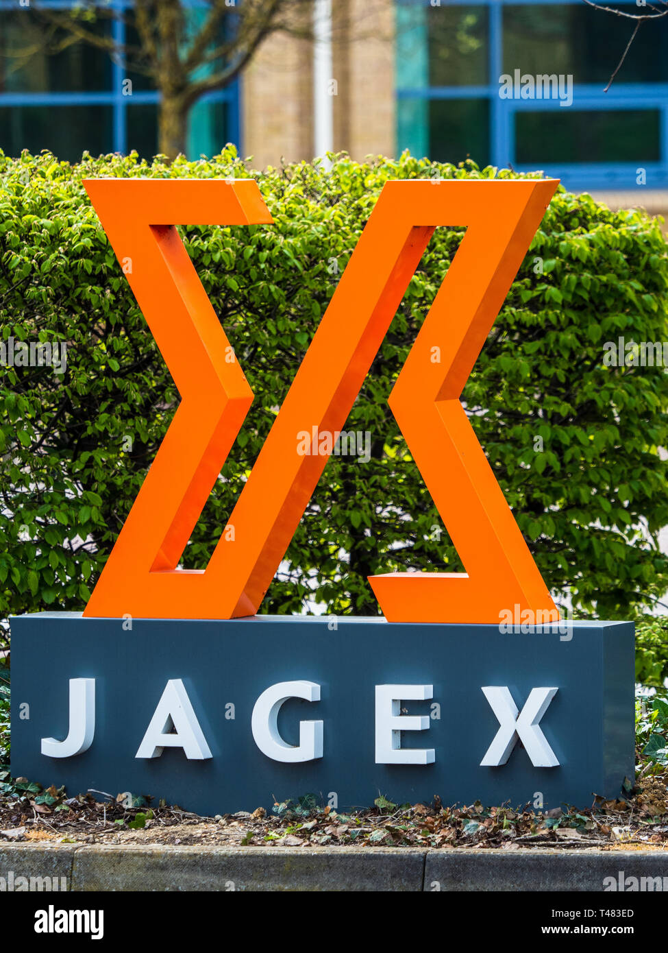 Jagex Gaming Company HQ Cambridge Science Park - Jagex is an interactive gaming company employing 350 people in Cambridge UK, known for Runescape. Stock Photo