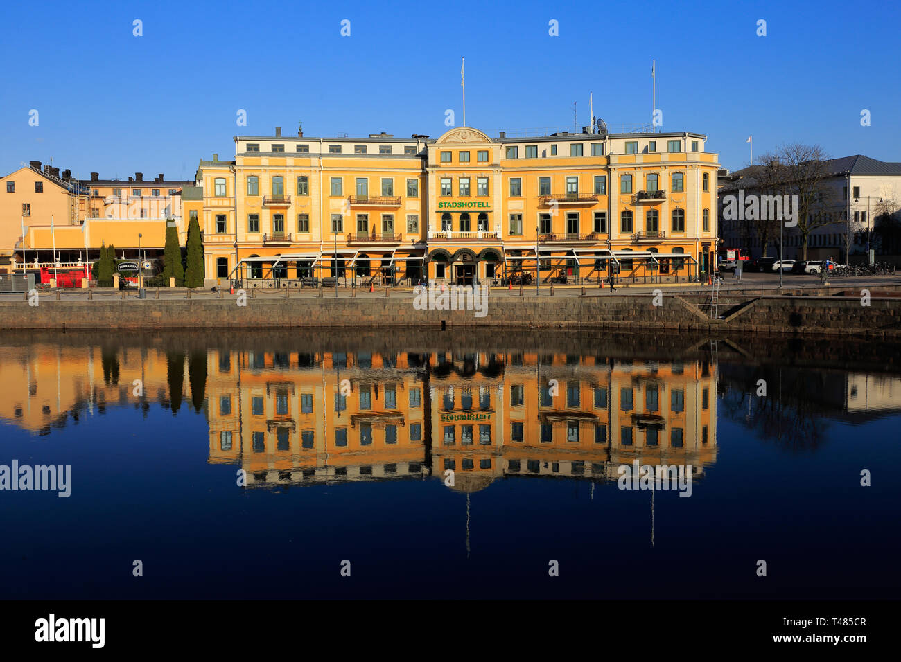 Karlstad, Sweden April 11, 2019 Exterior view of the Elite Karlstad